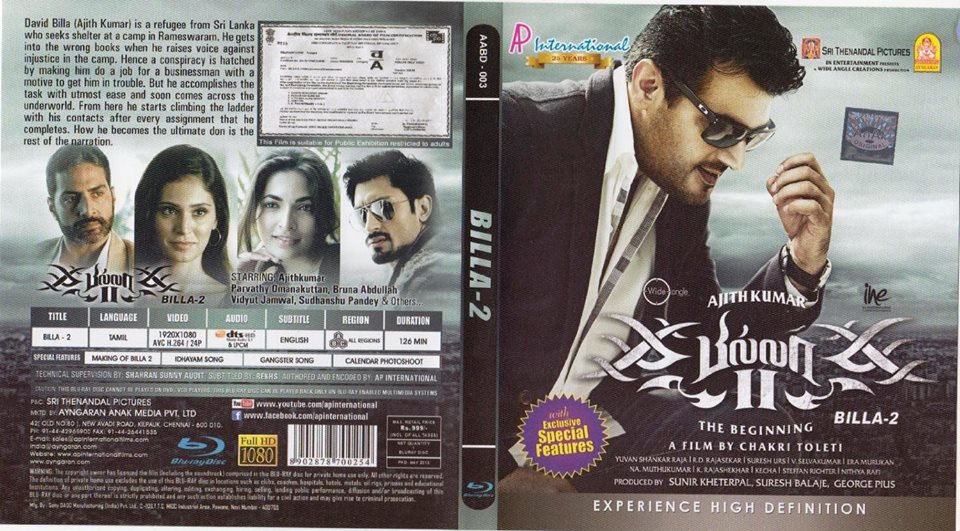 Billa 2 (2012) HD 720p Tamil Movie Watch Online
